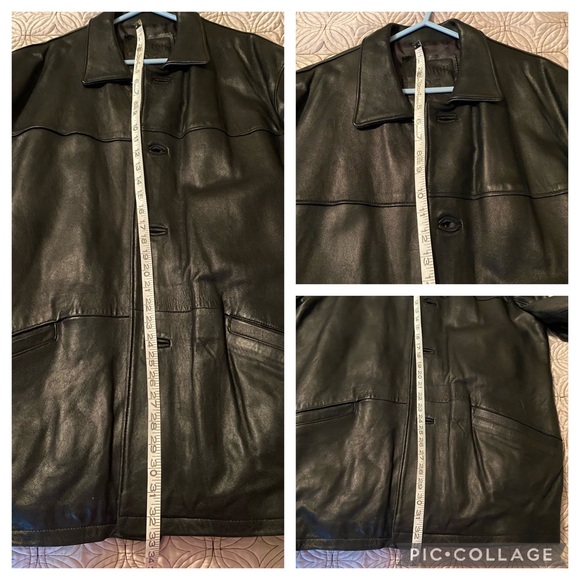 Vintage black Leather jacket - Picture 11 of 15